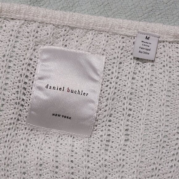 Daniel Buchler Crochet Knitted boho Swim Cover Up Beach Bohemian Sexy Sheer - Picture 6 of 10